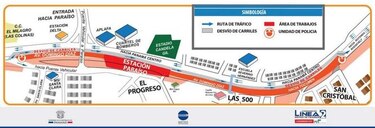 Desvíos en San Miguelito por montaje de vigas del Metro