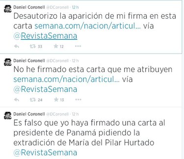 Periodista Coronell aclara que no firmó carta a Varela sobre Hurtado