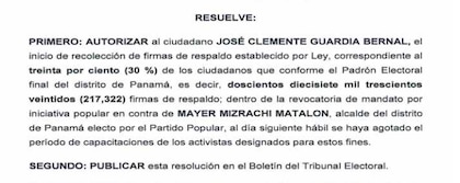 TE autoriza inicio del proceso de revocatoria contra el alcalde Mayer Mizrachi