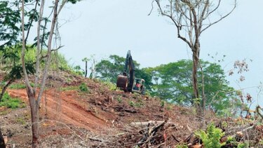 Maquinaria abre paso para ensanche de la Panamericana