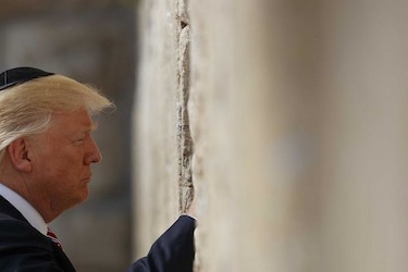 Visita histórica de Donald Trump a Israel con Irán, en el punto de mira