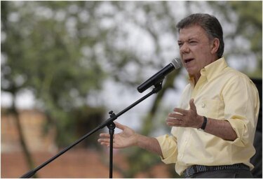 Santos y Biden se reúnen en sede gobierno de Bogotá