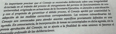 Carta de Lucy Molinar revela irregularidad en trámite de permiso de una universidad