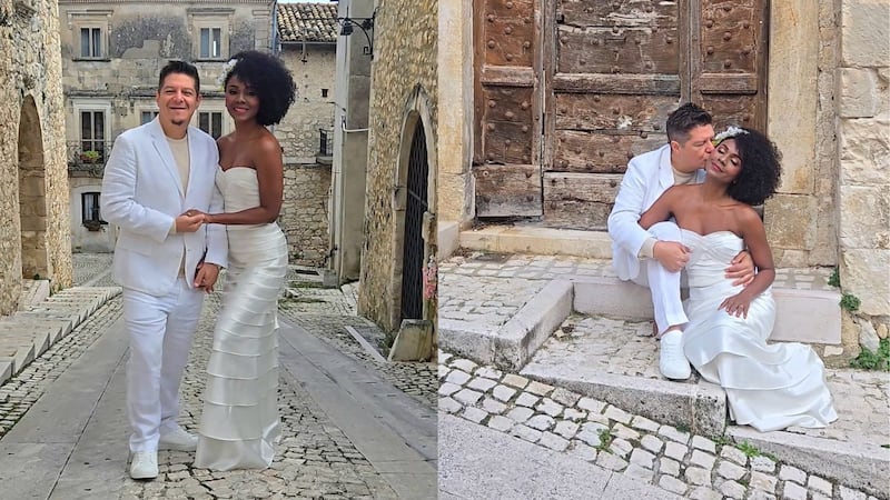 La actriz Miroslava Morales celebra su cuarto aniversario de bodas en Abruzo, Italia
