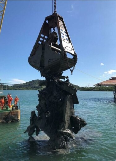 Estados Unidos apoyará al Senan en la remoción de un barco hundido