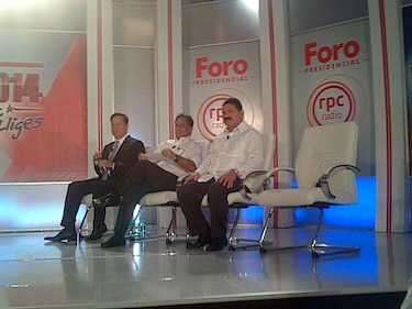 Candidatos presidenciales listos para el debate