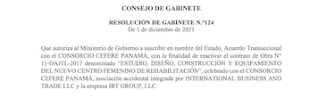 IBT: $68.7 millones en indemnizaciones sin completar proyectos