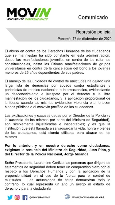 Organizaciones denuncian la ‘actuación represiva’ de la Policía durante manifestación