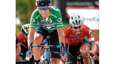 Valverde gana octava etapa de la Vuelta a España, se acerca al líder