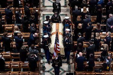 Funeral de Dick Cheney: Trump no es invitado; acuden Biden, Bush y Kamala Harris
