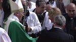Primera dama Lorena Castillo participó de la misa celebrada por el Papa