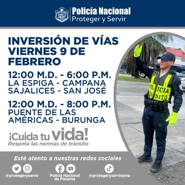 Conozca cómo será la inversión de carriles para el carnaval 2024