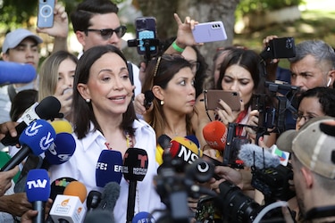 María Corina Machado: ‘Ni un solo Gobierno democrático del mundo ha reconocido el fraude de Maduro’