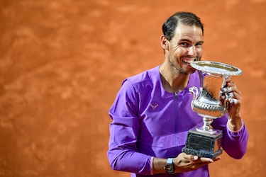 Nadal sigue tercero en la clasificación ATP pese a su triunfo en Roma