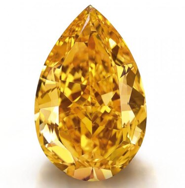 Récord en la subasta de un diamante naranja gigante