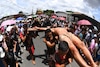 EN IMÁGENES: Feligreses de La Chorrera asisten al Viacrucis de la Pasión de Cristo