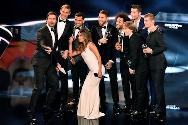 Real Madrid y Barcelona dominan el 'Once Mundial' del Fifpro