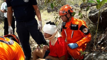 Rescatan a joven que cayó de precipicio en La Silampa, Veraguas