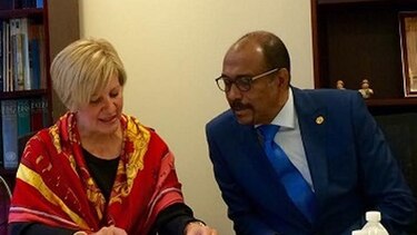 Primera dama se reúne con director de ONU-sida en Nueva York
