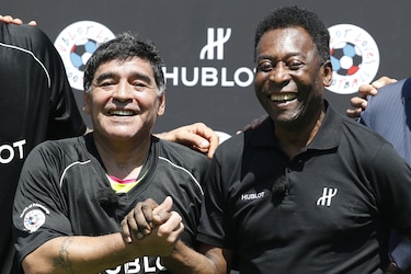 ‘Te amo, Diego’: el nuevo mensaje de Pelé a Maradona