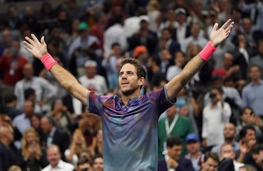 Del Potro se inspira en el apoyo latino y está en semifinales