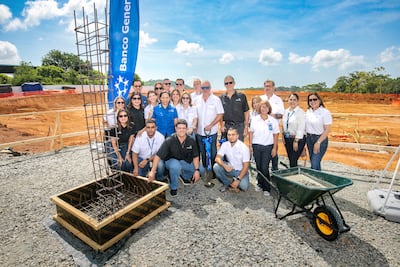 Banco General coloca primera piedra de nuevo Centro Operativo en Panamá Oeste