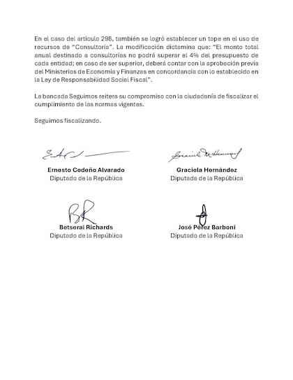 Planilla 172 y consultorías deberán publicarse en línea desde enero de 2026