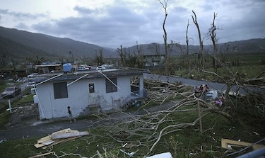 Ayuda estadounidense apenas se ve en la isla de Puerto Rico