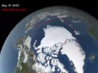 Casquete polar ártico en su segundo nivel más bajo desde que hay registro, según centro de Estados Unidos