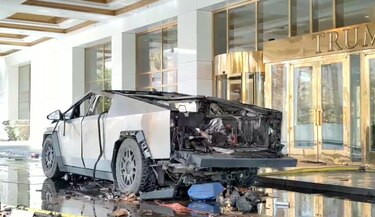 El Cybertruck que explotó en Las Vegas iba cargado de cilindros de gas, combustible y morteros