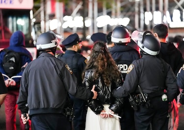 Más de 2,500 detenidos en las protestas que se registran en universidades de Estados Unidos