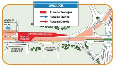 Cierres intermitentes en la avenida Domingo Díaz por montaje de vigas