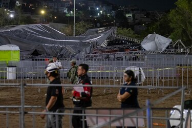 Reportan 9 muertos y 50 heridos en México tras caída de templete en acto del candidato opositor Máynez