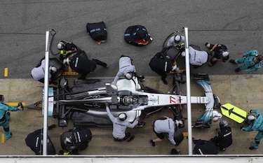 Bottas y Vettel, los más rápidos en el circuito de Barcelona