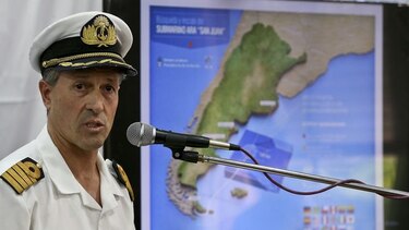 Capitán del submarino argentino no consideró una emergencia el ingreso de agua al navío