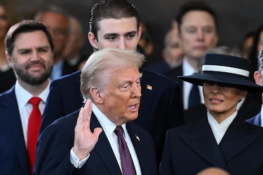 Juramentación de Donald Trump como presidente de los Estados Unidos desde el Capitolio