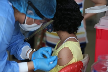 Se han aplicado 3,700 dosis de vacunas pediátricas en el Parque Omar 