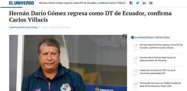 Ecuador se decide por Bolillo Gómez