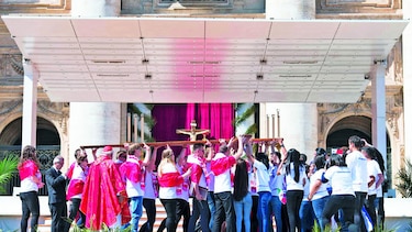 La cruz de la Jornada Mundial de la Juventud, camino a Panamá