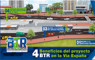 58 comercios invaden la servidumbre dentro del trazado de ampliación de la vía España