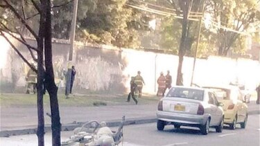Policías, civiles heridos en atentado en Bogotá