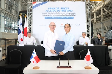 Panamá y Japón firman tercer acuerdo de préstamo para la línea 3 del Metro 