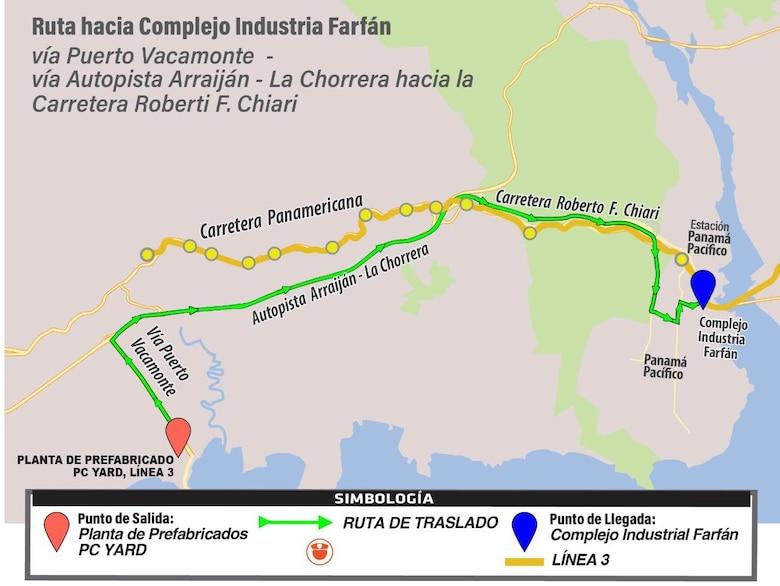 Inician traslados de vigas para el túnel de la Línea 3 del Metro de Panamá; fechas y horarios