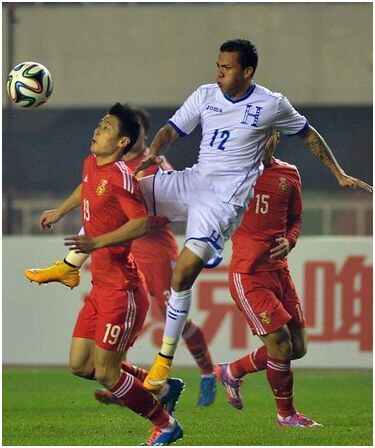 La selección de Honduras empata cero a cero en amistoso ante China