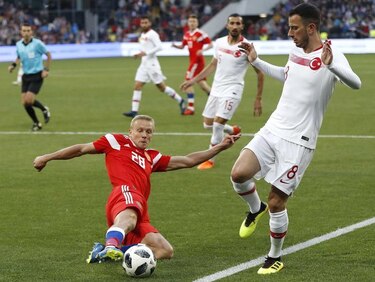 Rusia solo pudo empatar con Turquía en amistoso en Moscú