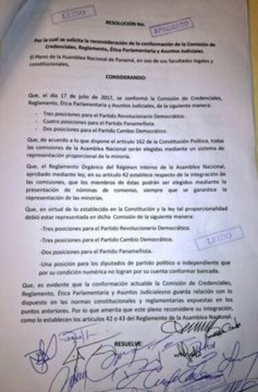 Pleno de la Asamblea aprueba desmantelar la Comisión de Credenciales