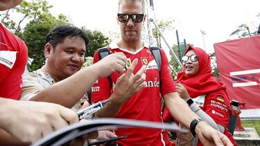 Sebastian Vettel logra la ‘pole position’ del Gran Premio de Singapur