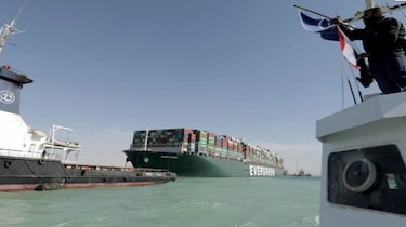 El tráfico en el canal de Suez está en su nivel más bajo, desde el accidente del Ever Given