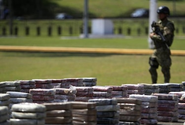 Aeronaval de Panamá se ha incautado de 102.1 toneladas de drogas en cinco años
