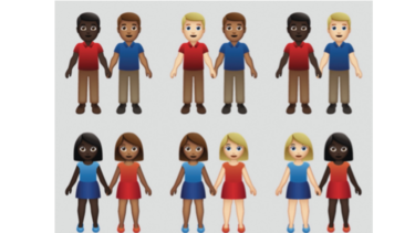 Dioses del ‘emoji’ incluyen parejas interraciales